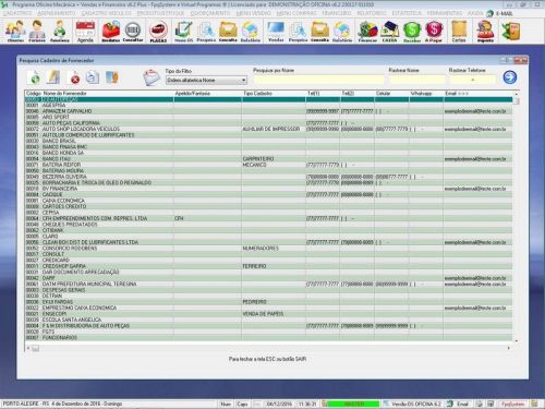 Software Os Oficina Mecânica Caminhão com Check List Vendas Estoque e Financeiro v6.2 Plus - Fpqsystem 661140