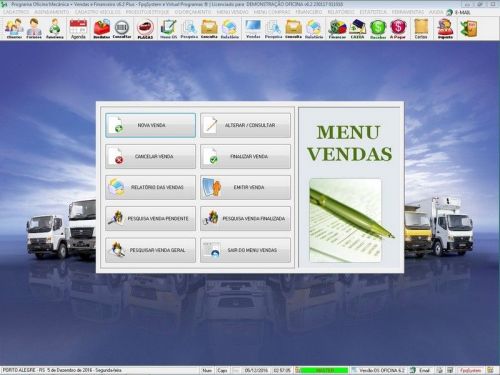 Software Os Oficina Mecânica Caminhão com Check List Vendas Estoque e Financeiro v6.2 Plus - Fpqsystem 661152