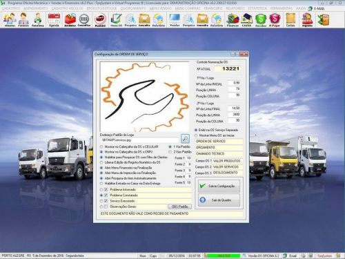 Software Os Oficina Mecânica Caminhão com Check List Vendas Estoque e Financeiro v6.2 Plus - Fpqsystem 661155