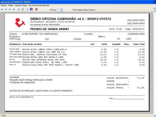 Software Os Oficina Mecânica Caminhão Financeiro v4.2 - Fpqsystem 661164