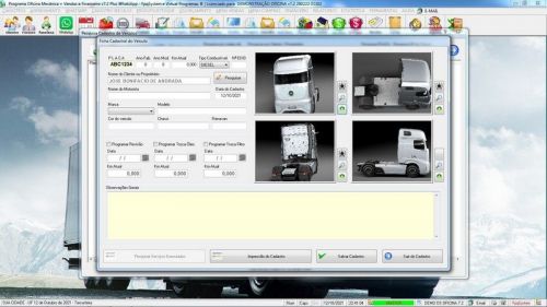 Software Os Oficina Mecânica com Caminhão Check List Vendas Estoque e Financeiro v7.2 Plus  Whatsapp via Os - Fpqsystem 661087