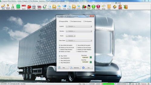 Software Os Oficina Mecânica com Caminhão Check List Vendas Estoque e Financeiro v7.2 Plus - Fpqsystem 661093