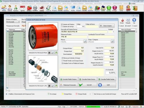 Software Os Oficina Mecânica com Check List Vendas Estoque e Financeiro v6.0 Plus  Whatsapp - Fpqsystem 660333