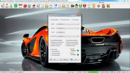 Programa Os Oficina Mecânica com Check List Vendas Estoque e Financeiro v7.0 Plus - Fpqsystem 654773
