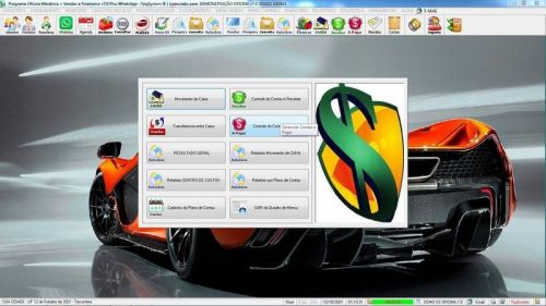 Programa Os Oficina Mecânica com Check List Vendas Estoque e Financeiro v7.0 Plus - Fpqsystem 654777