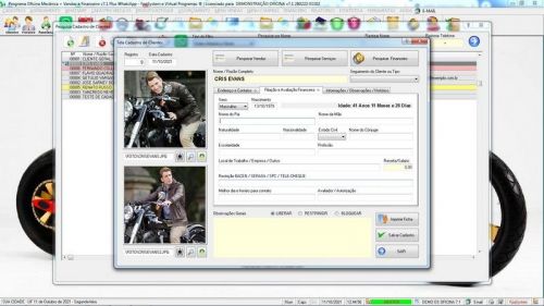 Programa Os Oficina Mecânica com Moto  Check List Vendas Estoque e Financeiro v7.1 Plus  - Fpqsystem 654894