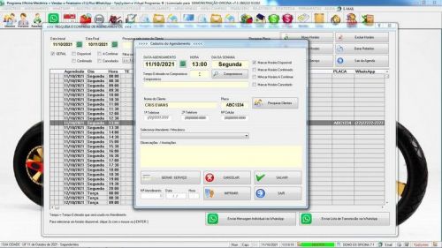 Programa Os Oficina Mecânica com Moto  Check List Vendas Estoque e Financeiro v7.1 Plus  - Fpqsystem 654896