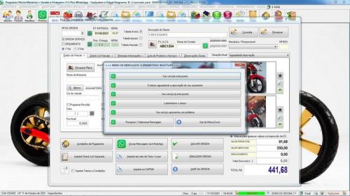 Programa Os Oficina Mecânica com Moto  Check List Vendas Estoque e Financeiro v7.1 Plus  - Fpqsystem 654904