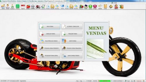 Programa Os Oficina Mecânica com Moto  Check List Vendas Estoque e Financeiro v7.1 Plus  - Fpqsystem 654905