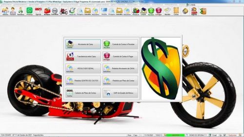 Programa Os Oficina Mecânica com Moto  Check List Vendas Estoque e Financeiro v7.1 Plus  - Fpqsystem 654907
