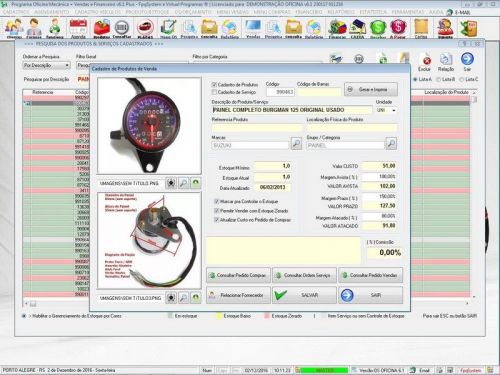 Software Os Oficina Mecânica Moto com Check List Vendas Estoque e Financeiro v6.1 Plus - Fpqsystem 660895