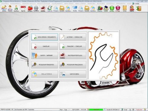 Software Os Oficina Mecânica Moto com Check List Vendas Estoque e Financeiro v6.1 Plus - Fpqsystem 660897