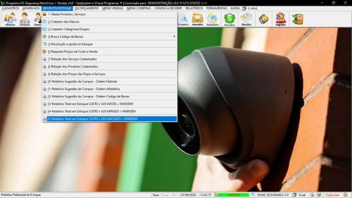Software Os Segurança Eletrônica  Vendas e Estoque v3.0 - Fpqsystem 681658