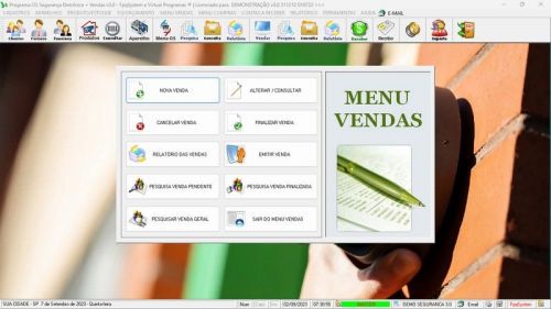 Software Os Segurança Eletrônica  Vendas e Estoque v3.0 - Fpqsystem 681675
