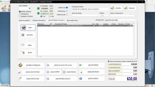 Software Os Segurança Eletrônica  Vendas  Estoque e Financeiro v4.0 - Fpqsystem 681718