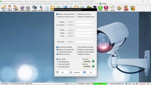 Software Os Segurança Eletrônica  Vendas  Estoque e Financeiro v4.0 - Fpqsystem 681724