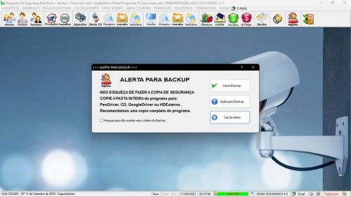 Software Os Segurança Eletrônica  Vendas  Estoque e Financeiro v4.0 681735