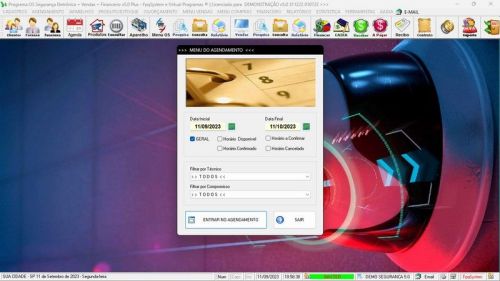 Software Os Segurança Eletrônica  Vendas  Estoque e Financeiro v5.0 Plus 681821