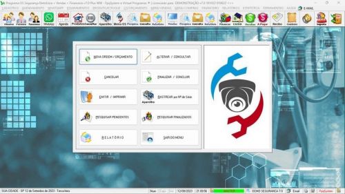 Software Os Segurança Eletrônica  Vendas  Estoque e Financeiro v7.0 Plus  Whatsapp 681927