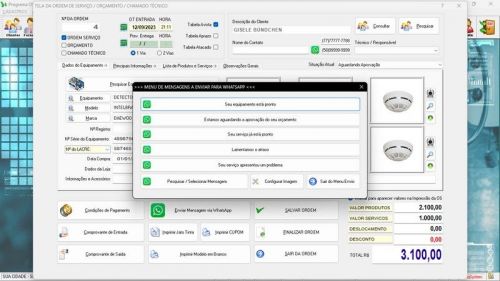 Software Os Segurança Eletrônica  Vendas  Estoque e Financeiro v7.0 Plus  Whatsapp 681929