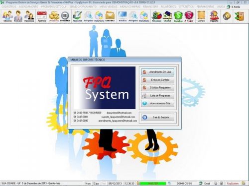 Software Os Serviços de Eletricista com Vendas Financeiro e Estatística v5.6 Plus - Fpqsystem 664472