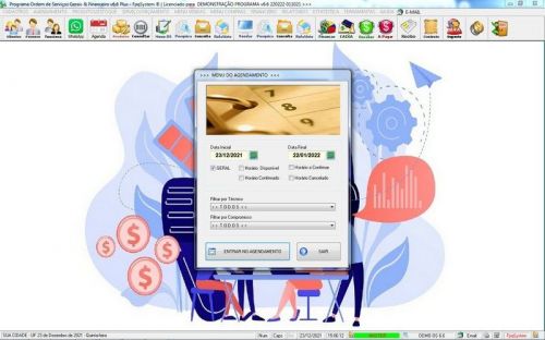 Software Os Serviços de eletricista com Vendas Financeiro e Estatística v6.6 Plus - Fpqsystem 664222