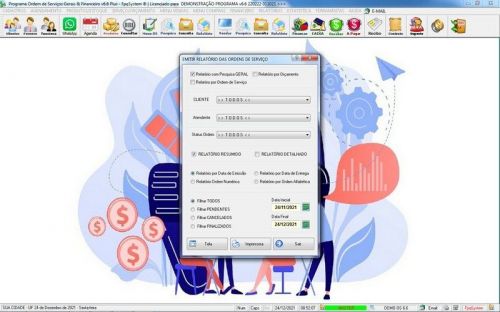 Software Os Serviços de eletricista com Vendas Financeiro e Estatística v6.6 Plus - Fpqsystem 664231