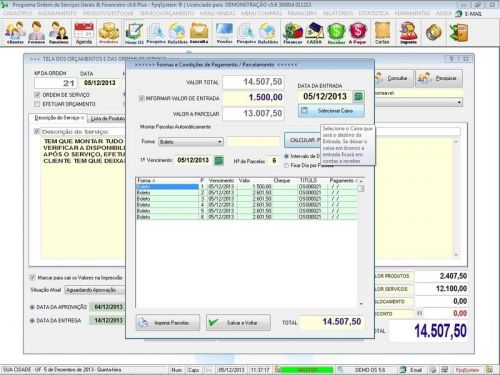 Software Os Serviços de Pintura e Reforma com Vendas Financeiro e Estatística v5.6 Plus - Fpqsystem 664400