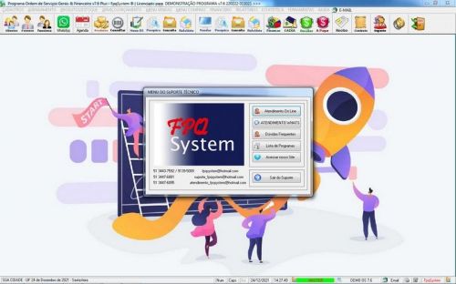 Software Os Serviços de Pintura e Reforma com Vendas Financeiro e Estatísticas v7.6 Plus - Fpqsystem 664070