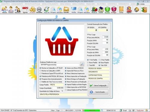 Software Os Serviços Gerais com Vendas Financeiro e Estatísticas v5.6 Plus - Fpqsystem 664773