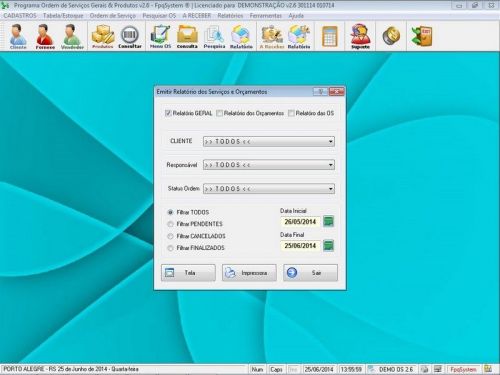 Software Os Serviços Gerais Orçamentos e Relatórios v2.6 - Fpqsystem 658778