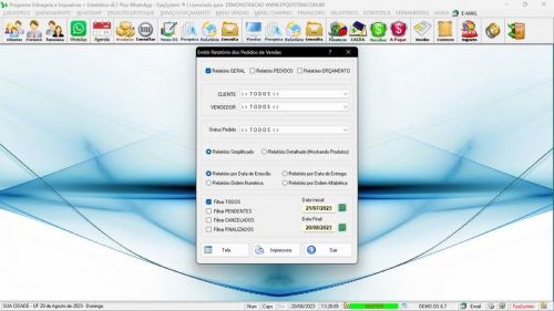 Software Os Vidraçaria e Esquadria  Vendas  Financeiro v6.7 Plus Whatsapp - Fpqsystem 682710