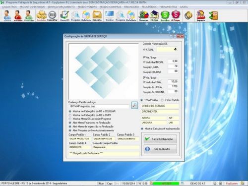 Software Os Vidraçaria e Esquadrias com Vendas e Financeiro v4.7 - Fpqsystem 682578
