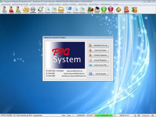 Software Os Vidraçaria e Esquadrias com Vendas e Financeiro v4.7 - Fpqsystem 682580