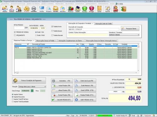 Software para Ferragens com Controle de Estoque Pedido de Vendas e Financeiro v4.0 Plus - Fpqsystem 663315