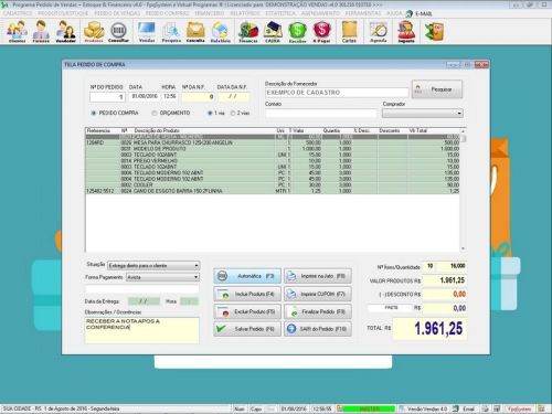 Software para Ferragens com Controle de Estoque Pedido de Vendas e Financeiro v4.0 Plus - Fpqsystem 663321
