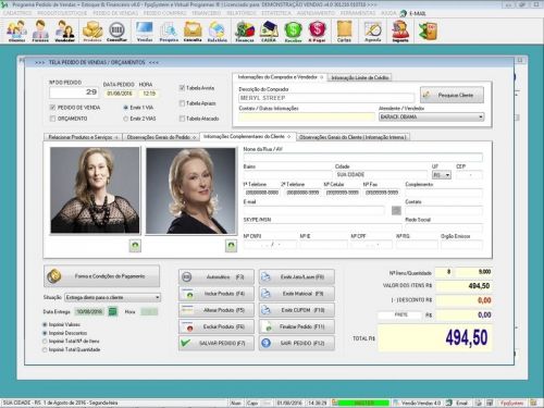 Software para Floricultura com Controle de Estoque Pedido de Vendas e Financeiro v4.0 Plus - Fpqsystem 663277