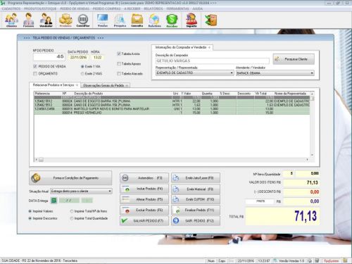 Software Para Gerenciar Representação e Pedido De Vendas 1.0 - Fpqsystem 409174