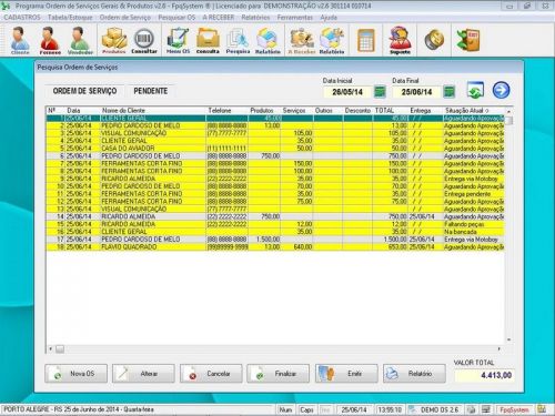 Software para Jardinagem com Ordem de Serviços Gerais Orçamentos e Relatórios v2.6 - Fpqsystem 658847