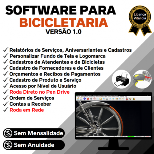 Software para Loja de Bicicletaria com Serviços e Vendas v1.0 682162