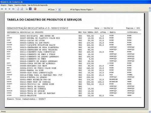 Software para Loja de Bicicletaria com Serviços e Vendas v1.0 - Fpqsystem 682203