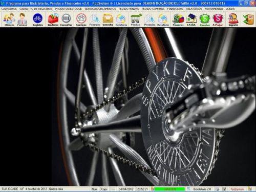 Software para Loja de Bicicletaria com Serviços Vendas Estoque e Financeiro v2.0 682238
