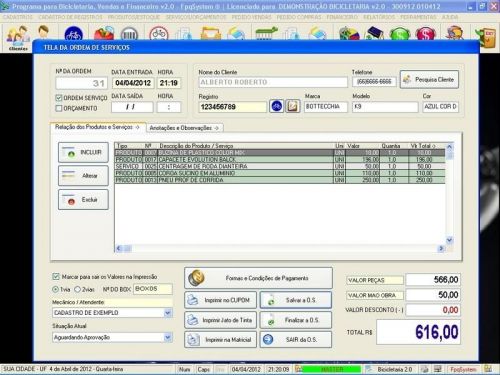 Software para Loja de Bicicletaria com Serviços Vendas Estoque e Financeiro v2.0 682240