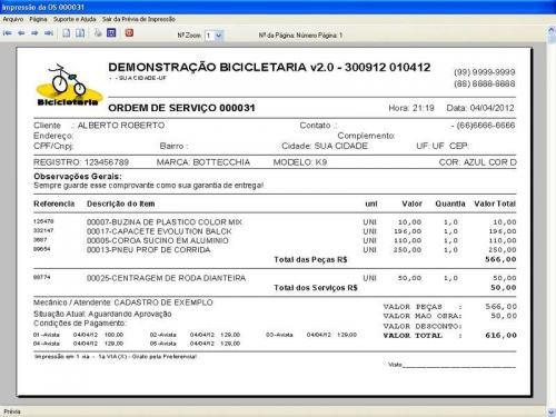 Software para Loja de Bicicletaria com Serviços Vendas Estoque e Financeiro v2.0 682242