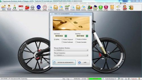 Software para Loja de Bicicletaria com Serviços Vendas Estoque e Financeiro v3.0 Plus - Fpqsystem 682297