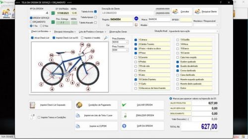 Software para Loja de Bicicletaria com Serviços Vendas Estoque e Financeiro v4.0 Plus - Fpqsystem 682025