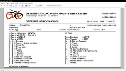 Software para Loja de Bicicletaria com Serviços Vendas Estoque e Financeiro v4.0 Plus - Fpqsystem 682026