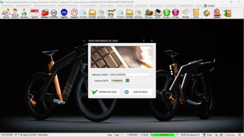 Software para Loja de Bicicletaria com Serviços Vendas Estoque e Financeiro v4.0 Plus - Fpqsystem 682033