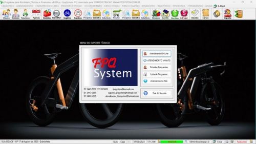 Software para Loja de Bicicletaria com Serviços Vendas Estoque e Financeiro v4.0 Plus - Fpqsystem 682039