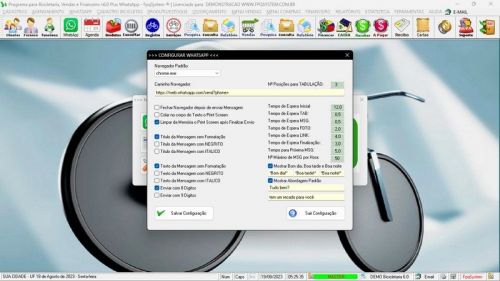Software para Loja de Bicicletaria com Serviços Vendas Estoque e Financeiro v6.0 Plus Whatsapp - Fpqsystem 682141